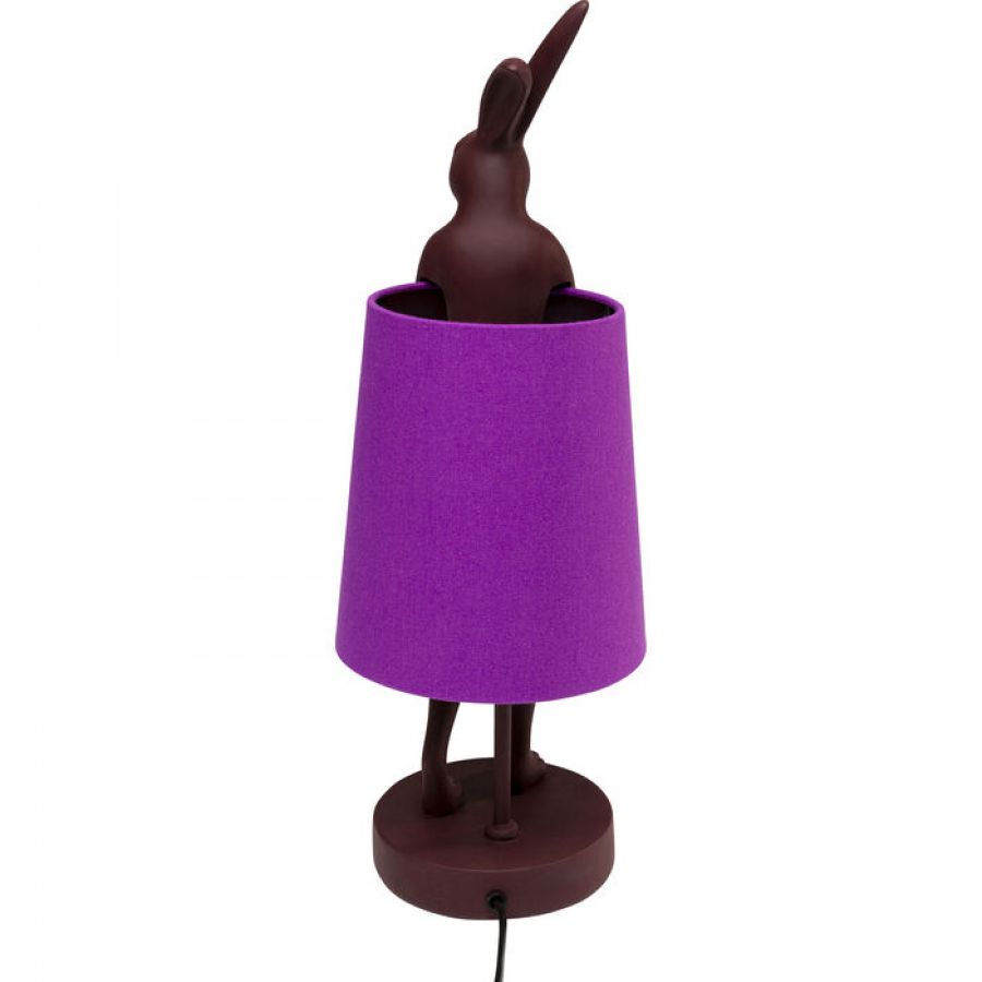 Lampa stołowa Animal Rabbit czerwona fioletowa 50 cm - Kare Design