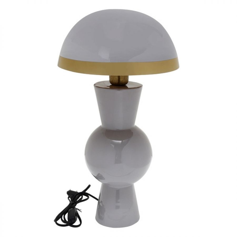 Lampa stołowa Mushroom szara