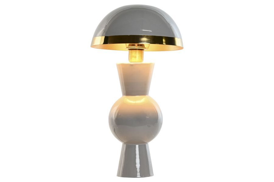 Lampa stołowa Mushroom szara