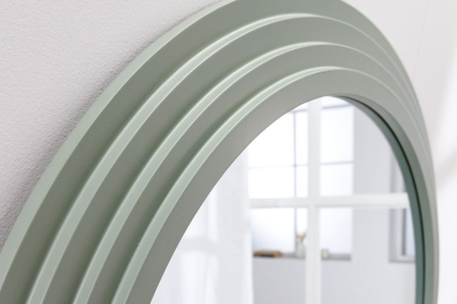 Lustro Wave Art Deco zielone - Invicta Interior