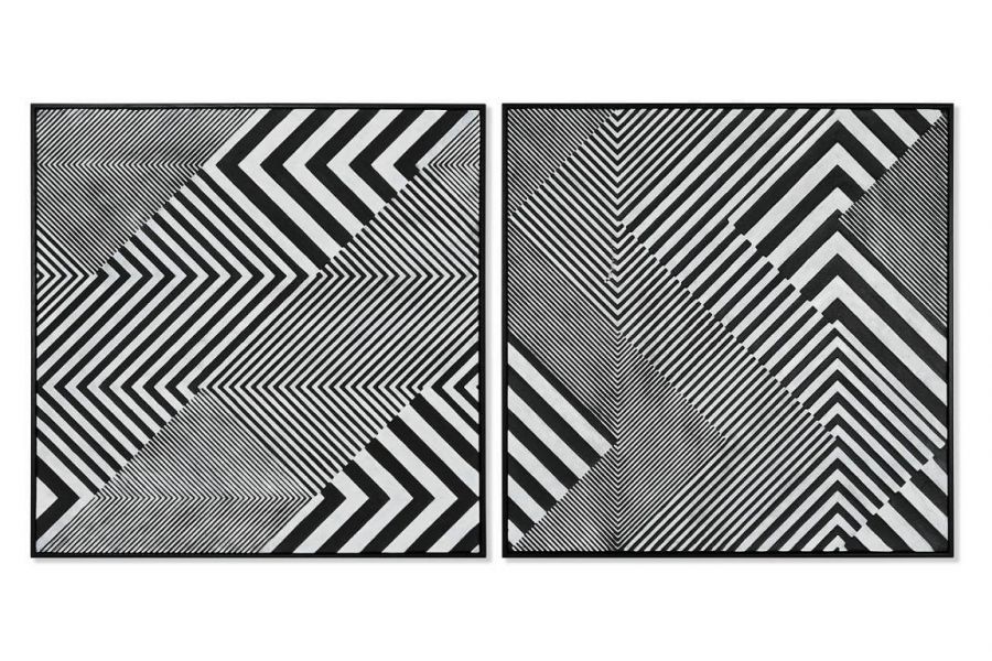 Obraz Abstract 3D black & white 100x100 cm