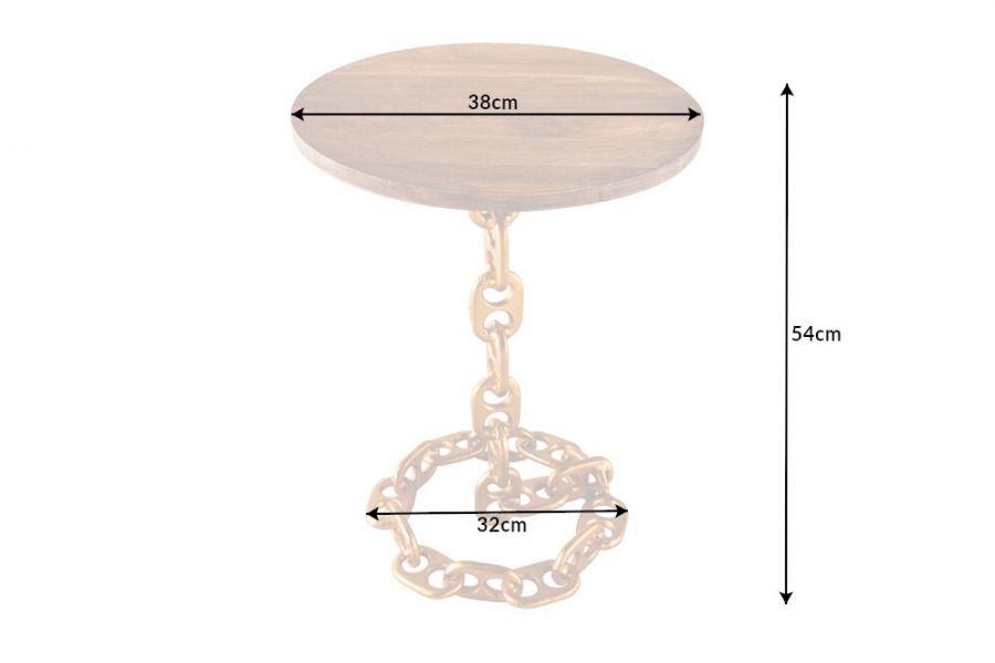 Stolik Chain z drewna mango - Invicta Interior